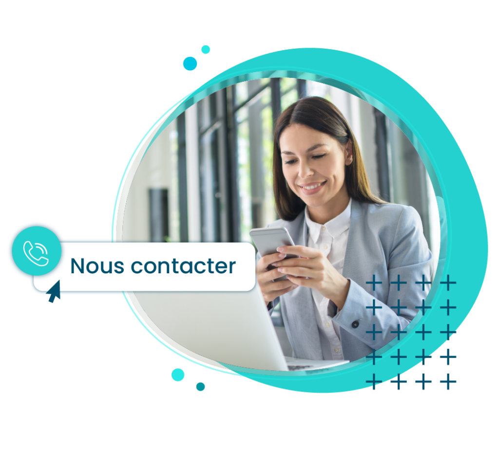 Juridique RH - test de personnalité - contactez nous, cette image représente une RH devant son téléphone