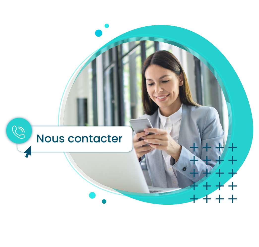 Juridique RH - test de personnalité - contactez nous, cette image représente une RH devant son téléphone